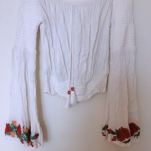 Band of Gypsies embroidered crop top